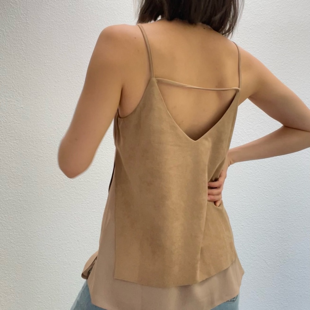 Nude Velvet Tank Top
